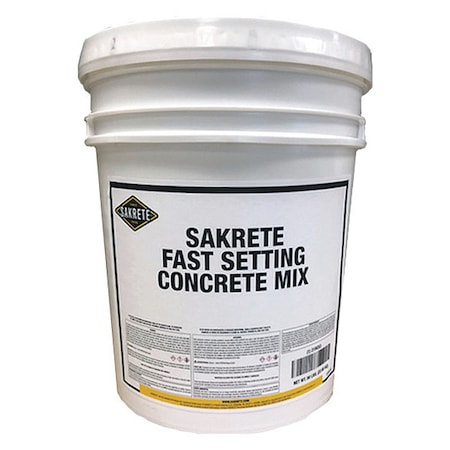 Concrete Mix, Pail, Gray, Fast Setting MPN:120019