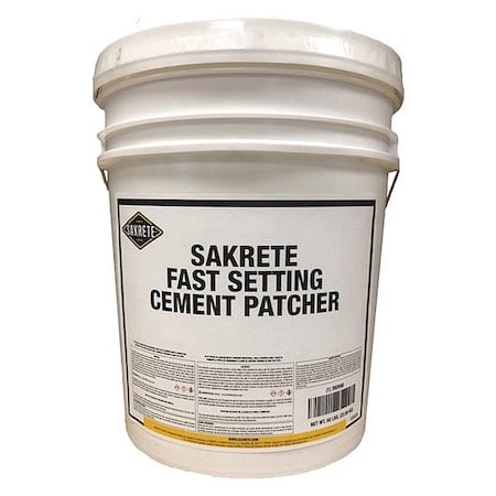 Concrete Repair Compound, Pail, Gray, Fast Setting MPN:120029