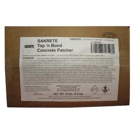 Concrete Patcher, Box, Gray, Sakrete MPN:120031
