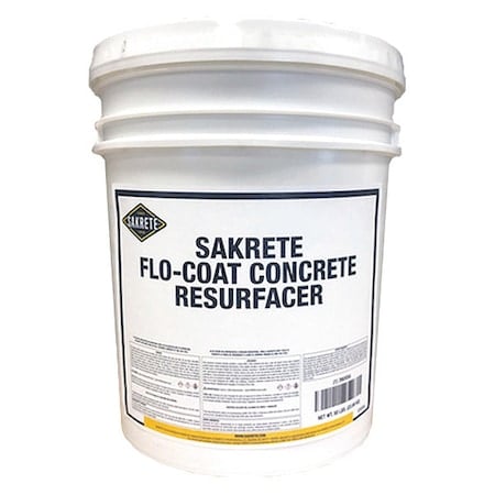 Concrete Resurfacer, Pail, Gray, Flo-Coat Concrete Resurfacer MPN:120034