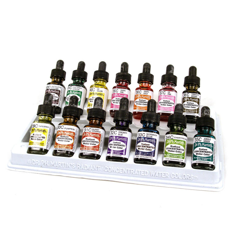 Dr. Ph. Martins Radiant Concentrated Watercolor Set, Set C, 0.5 Oz MPN:SET-C-1/2Z