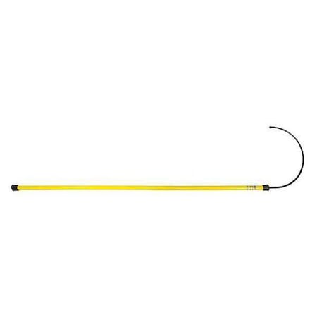Rescue Hook, 8 ft, Yellow, Fiberglass with Aluminum Bronze Allow Head MPN:24403