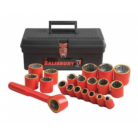 Insulated Socket Set, 3/8