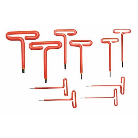 Hex Key Set, Roll Bag, Steel, 13 Pieces MPN:S2613P