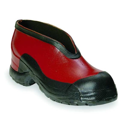 Overshoe, Electrical, Slip On, Rubber, Ankle Height, Red, 12 MPN:51508 12