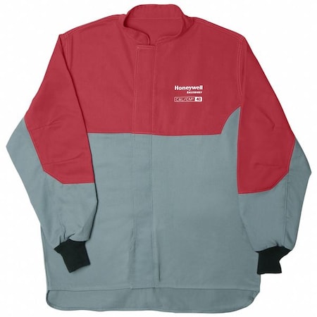 FR Coat, 40 cal/sq cm, 4XL, 10.9 oz/sq yd Hook-and-Loop, Zipper Closure MPN:ACC40PRG4X
