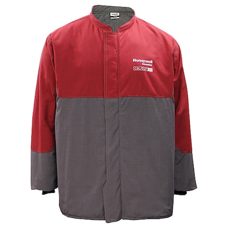 FR Coat, 65 cal/sq cm, 5XL, 17.2 oz/sq yd Hook-and-Loop, Zipper Closure MPN:ACC65PRG5X