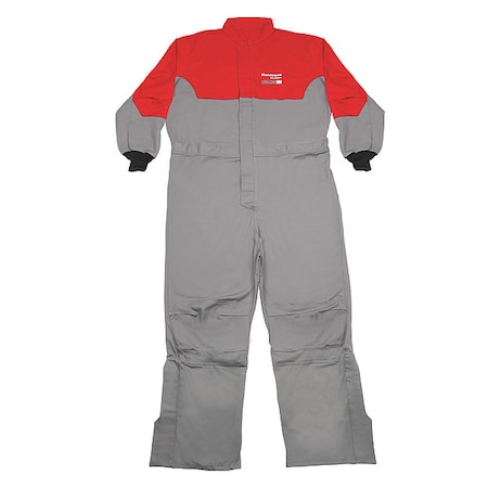 Coverall, 8 cal/sq cm ATPV, M, 30 in Inseam, Cotton/Nylon, Hook-and-Loop MPN:ACCA8RGM