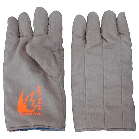 PRO-WEAR Mechanics Style Gloves and Mit, Cotton and Nylon Palm, Gray MPN:AFG100