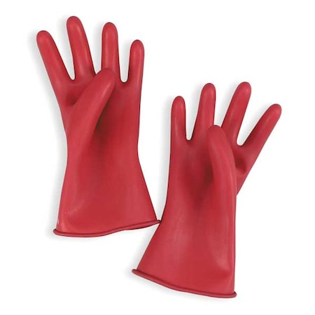 Electrical-Insulating Gloves, 500V AC, 750V DC, Rubber, 11