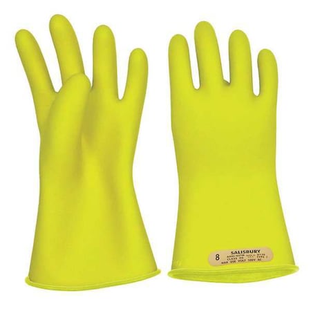 Electrical-Insulating Gloves, 500V AC, 750V DC, Rubber, 11