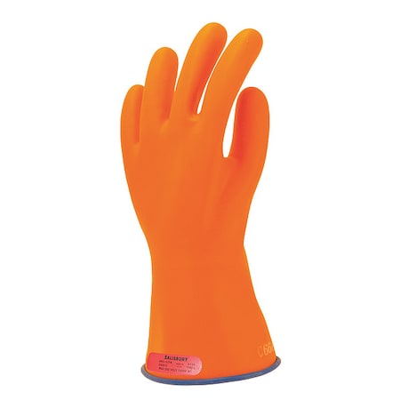 Electrical-Insulating Gloves, 1, 000V AC, 1, 500V DC, Rubber, 11 in Length, Yellow, Size 10 MPN:E011BY/10