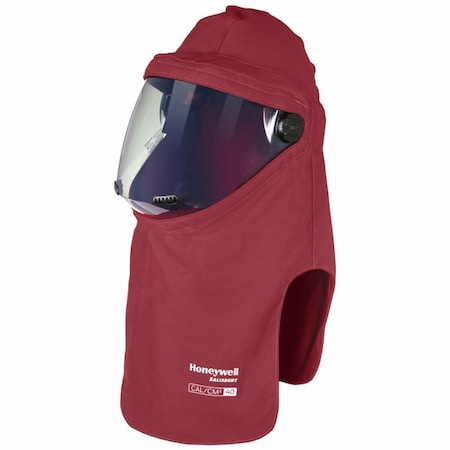 Arc Flash Hood, 4 PPE CAT, 40 cal/sq cm, Polycarbonate Window, Red MPN:FH40PRG-PP