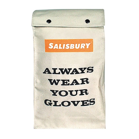 Glove Bag, Canvas, 12 in Length, Beige MPN:GB112