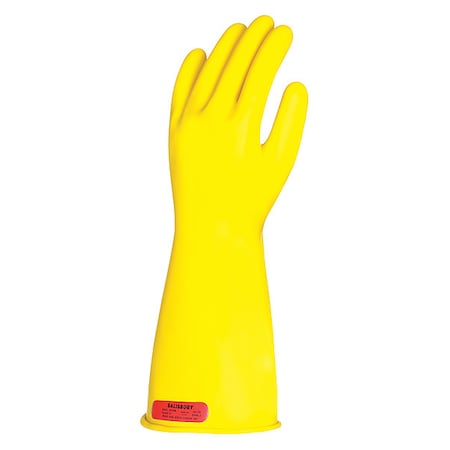 Electrical-Insulating Glove Kit, 1, 000V AC, 1, 500V DC, Rubber, 14 in Length, Yellow, Size 8 MPN:GK014Y/8