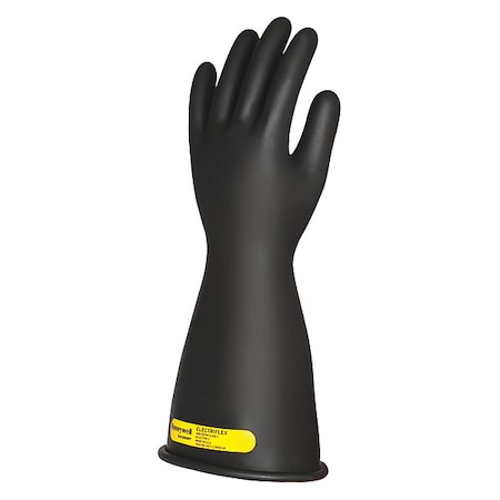 Electrical-Insulating Glove Kit, 17, 000V AC, 25, 500V DC, Rubber, 14 in Length, Black, Size 8 MPN:GK214B/8