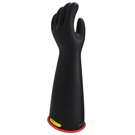 Electrical-Insulating Glove Kit, 17, 000V AC, 25, 500V DC, Rubber, 16 in Length, Red/Black MPN:GK216RB/10H