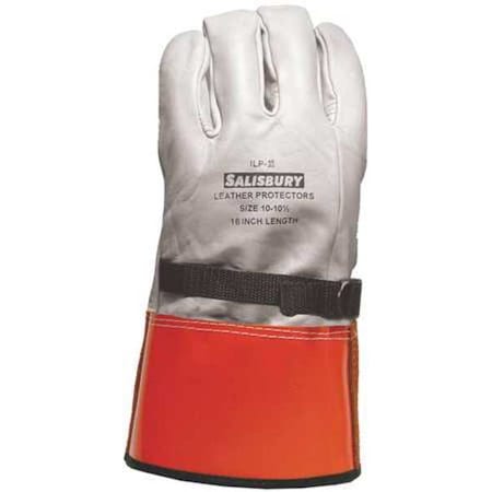 Electrical-Insulating Glove Protectors, Cowhide, 12