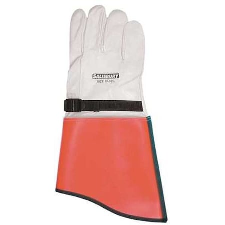Electrical-Insulating Glove Protectors, Cowhide, 14