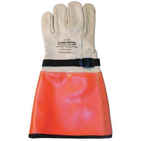Electrical-Insulating Glove Protectors, Cowhide, 15