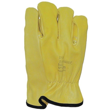 Electrical Glove Protector, Cowhide, 10 in Length, Yellow, Size 10 1/2 MPN:LP10/10H