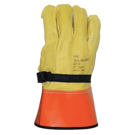 Electrical-Insulating Glove Protectors, Cowhide, 12