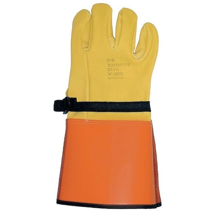 Electrical-Insulating Glove Protectors, Cowhide, 14