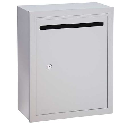 Letter Box, Aluminum, Powder Coated, 1 Doors, Surface, - MPN:2240AP