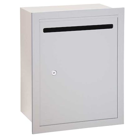 Letter Box, Aluminum, Powder Coated, 1 Doors, Recessed, - MPN:2245AP