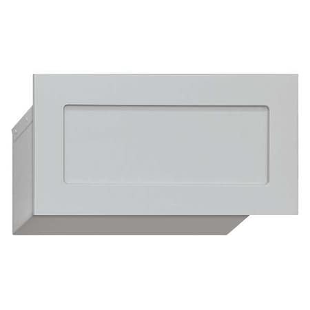 Drop Box, Aluminum, Powder Coated, 1 Doors, Recessed, Assembled MPN:2255ALM
