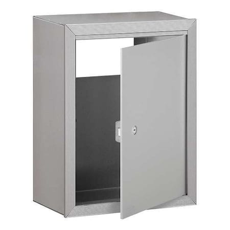 Receptacle, Aluminum, Powder Coated, 1 Doors, Surface, Surface Mounting MPN:2256ALM