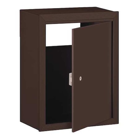 Receptacle, Bronze, Powder Coated, 1 Doors, Surface, Surface Mounting MPN:2256BRZ