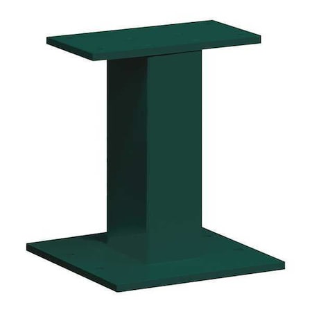 Standard Pedestal, Green, Powder Coated, Bolt, 3, 4 MPN:3385GRN