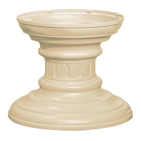 Pedestal, Beige, Powder Coated, In Ground, Decorative MPN:3386SAN