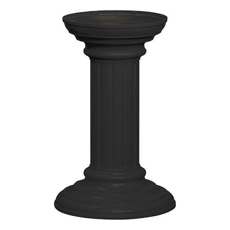 Pedestal, Black, Powder Coated, In Ground, Decorative MPN:3396BLK