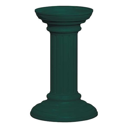 Pedestal, Green, Powder Coated, In Ground, Decorative MPN:3396GRN