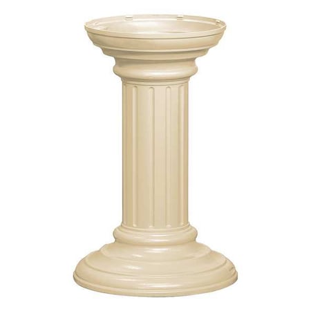 Pedestal, Beige, Powder Coated, In Ground, Decorative MPN:3396SAN