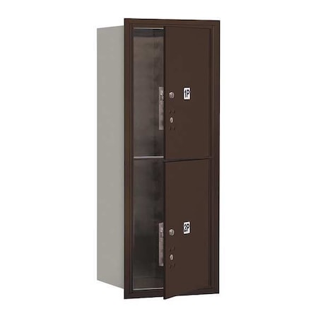Mailbox, Bronze, Powder Coated, 2 Doors, Recessed, PL5 MPN:3710S-2PZFU