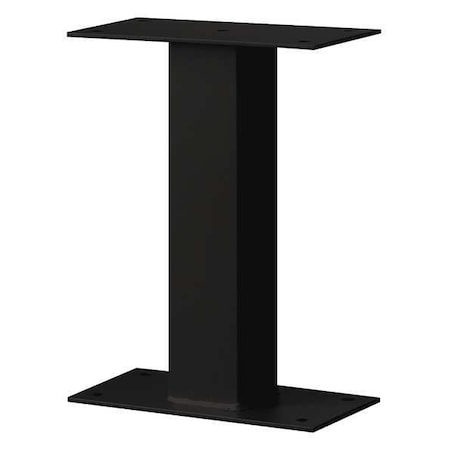 Standard Pedestal, Black, Powder Coated, Bolt, Mail Package Drop MPN:4395BLK