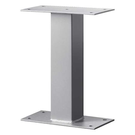 Standard Pedestal, Silver, Powder Coated, Bolt, Mail Package Drop MPN:4395SLV