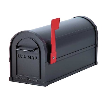 Mailbox, Black, Powder Coated, 1 Doors, Pedestal MPN:4850BLK