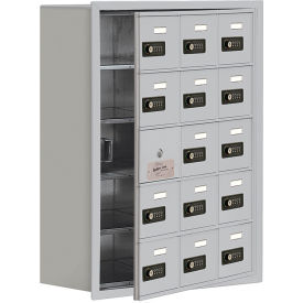 Salsbury 5-Tier 15 Door Cell Locker w/ Recessed Combo Locks 24