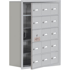 Salsbury 5-Tier 15 Door Cell Locker w/ Recessed Keyed Locks 24