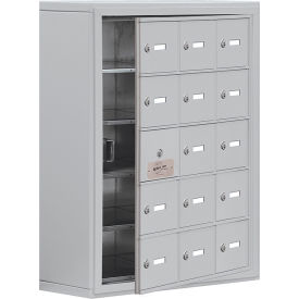 Salsbury 5-Tier 15 Door Welded Cell Phone Locker w/ Keyed Locks 24