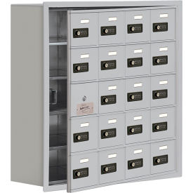 Salsbury 5-Tier 20 Door Locker w/ Recessed Combo Locks 30-1/2