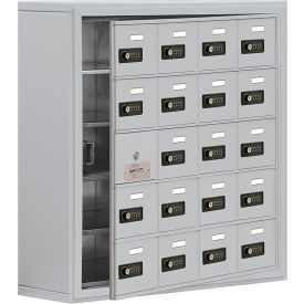 Salsbury 5-Tier 20 Door Welded Phone Locker w/ Combo Locks 30-1/2