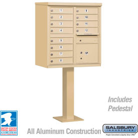 Cluster Box Unit 12 A Size Doors Type II Sandstone USPS Access 3312SAN-U
