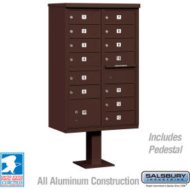 Cluster Box Unit 13 B Size Doors Type IV Bronze USPS Access 3313BRZ-U
