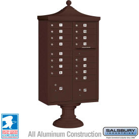 Regency Decorative Cluster Box Unit Short 16 A Size Doors Type III Bronze USPS Access 3316R-BRZ-U
