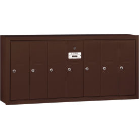 3500 Series 4B+ Vertical Mailbox 7 Doors Surface Mounted Bronze USPS Access 3507ZSU